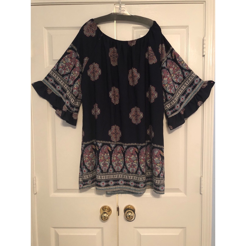 Plus Size Bell Sleeve Dress